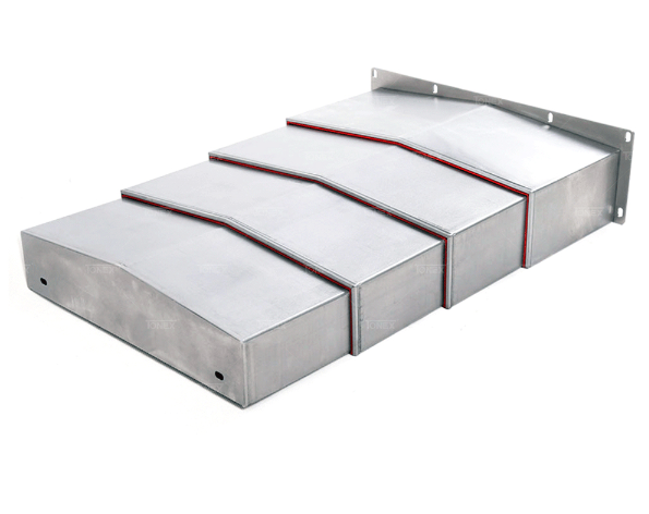 Custom steel telescopic cover for CNC machine, machine guideway protection cover