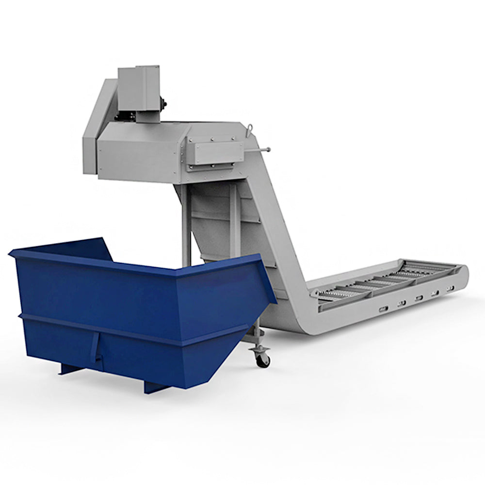 Custom chip conveyor for CNC machine, automatic metal waste removal conveyor