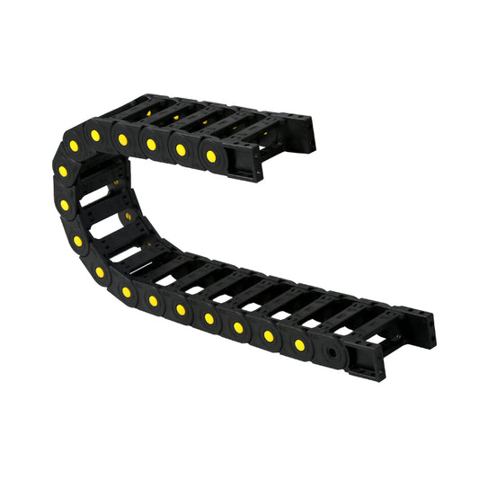 Custom bridge type drag chain for CNC machine, openable cable protection part