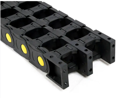Open structure of bridge type drag chain, easy cable installation drag chain