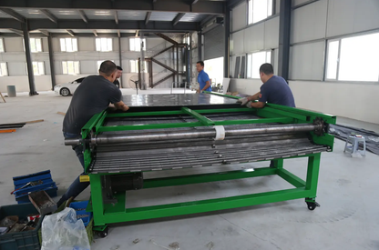 Custom belt conveyor production workshop