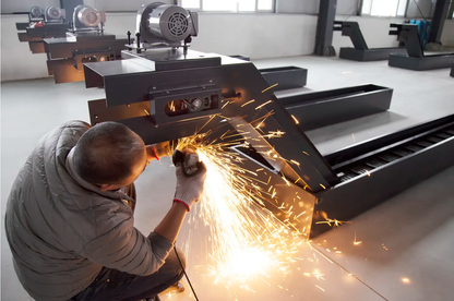 Custom belt conveyor welding process