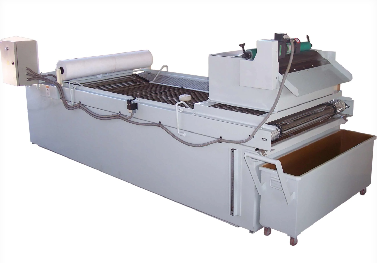 Drum type paper belt filter assembly process