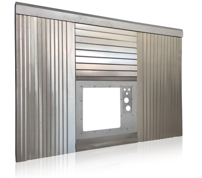 Custom multi-axis telescopic steel plate machine guard cover, rare multi-axis CNC protection cover