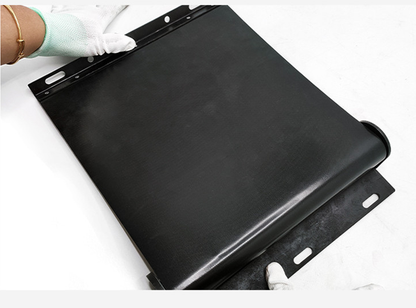 Open detail of roll up machine protection cover