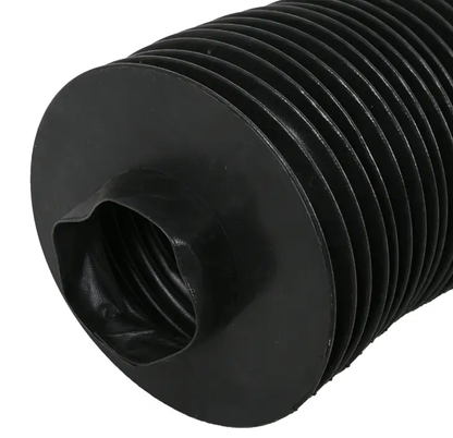 Small sample of round accordion bellow cover, circular machine cover
