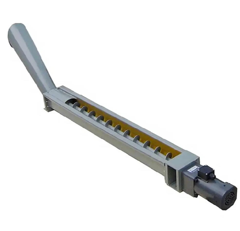 Custom screw type chip conveyor, spiral chip removal machine for CNC