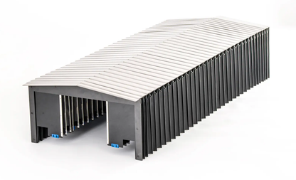 Custom steel plate armoured bellow cover, heavy duty CNC machine protection cover