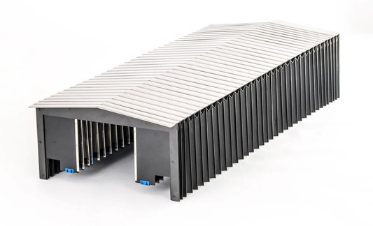 Custom steel plate armoured bellow cover, heavy duty CNC machine protection cover