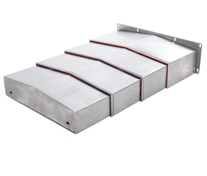 Custom telescopic steel plate machine guard cover, CNC machine protection cover