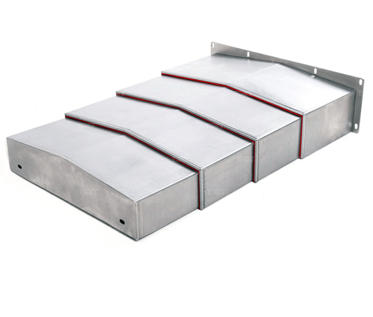 Custom telescopic steel plate machine guard cover, CNC machine protection cover