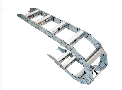 Bending detail of TL type steel drag chain, flexible heavy load drag chain