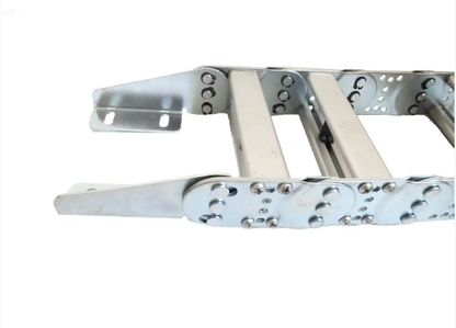 End detail of TL type steel drag chain, heavy duty steel drag chain
