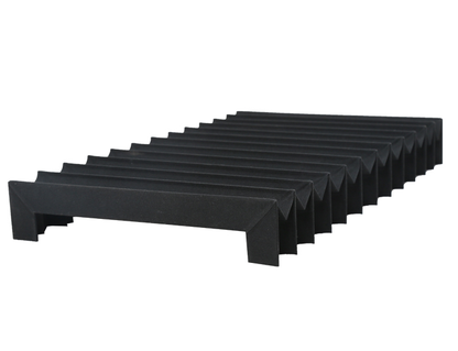 Custom U shaped accordion bellow cover, U type CNC machine protection cover